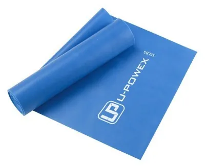 Стрічка-еспандер для фітнесу та реабілітації U-POWEX Fitness band 0.4мм. (6.8 кг) Blue