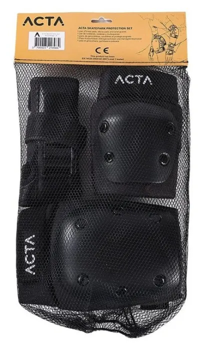 ACTA захист набір Skatepark Pad Black S