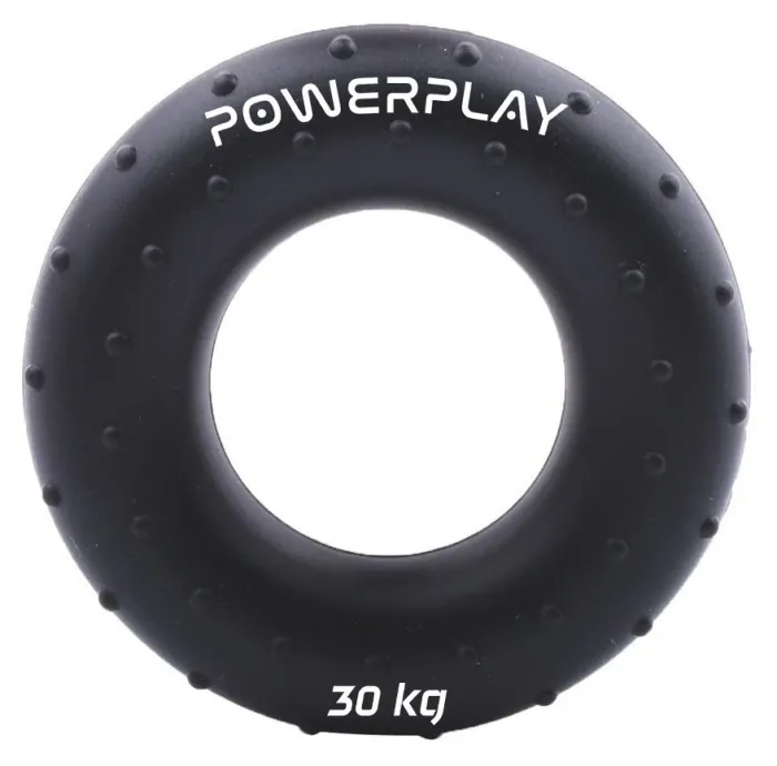 Эспандер кистевой силиконовый PowerPlay PP-4338 Hand Grip Hard 30 кг. Черный