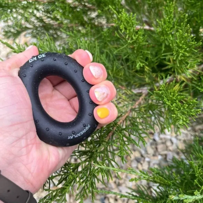 Эспандер кистевой силиконовый PowerPlay PP-4338 Hand Grip Hard 30 кг. Черный