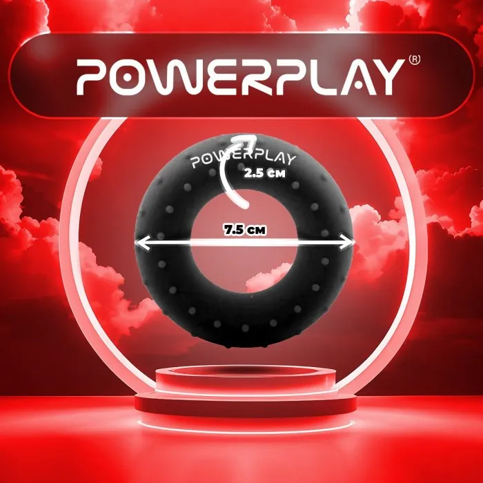 Эспандер кистевой силиконовый PowerPlay PP-4338 Hand Grip Hard 30 кг. Черный