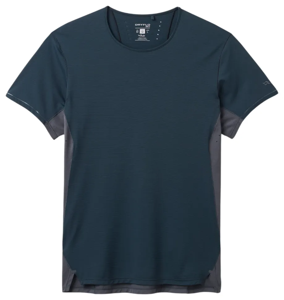 Футболка чоловіча Rab Sonic Ultra Tee, Beluga/Graphene, L (SHM_RB QCC-57-BLG-LRG)