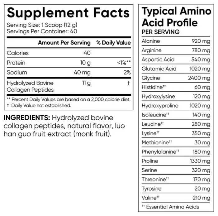 Collagen Peptides - 480g Vanilla Bean