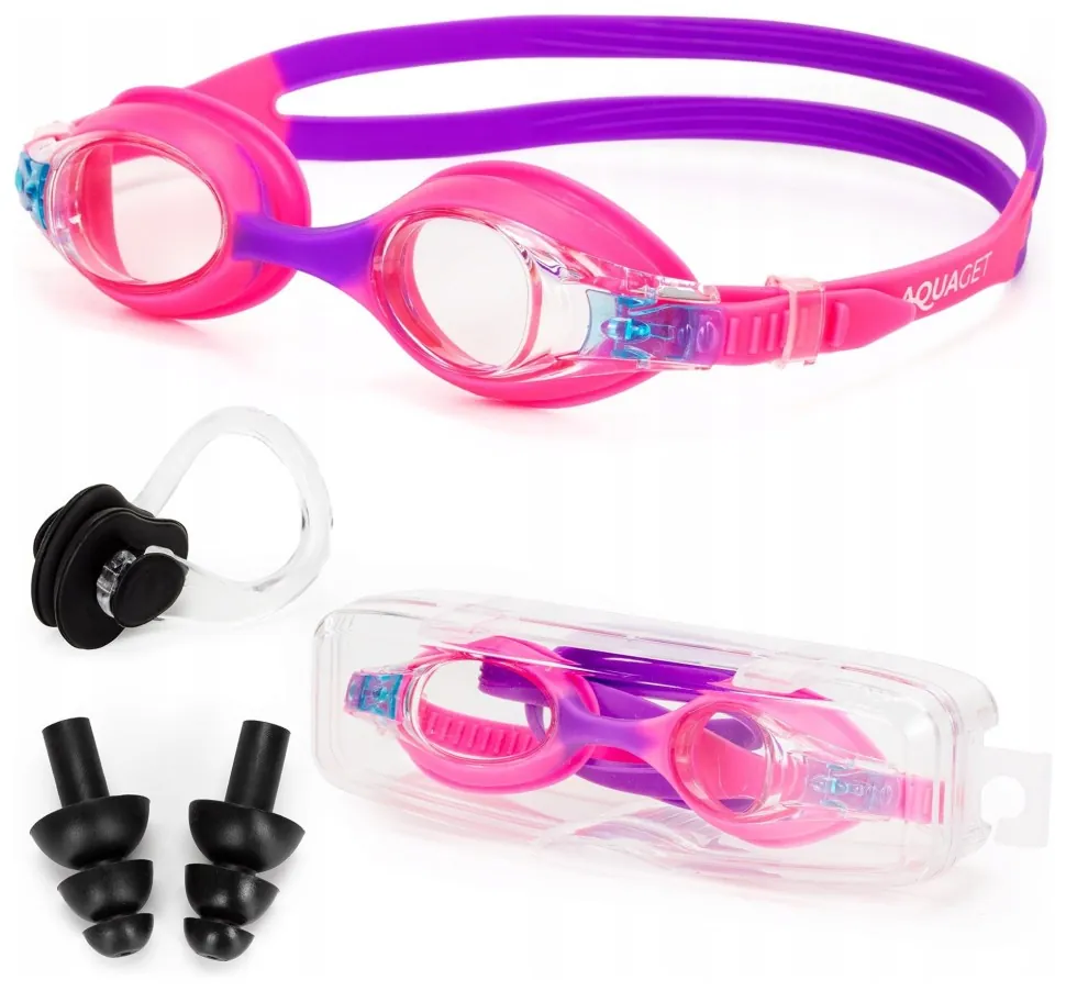 Окуляри для плавання Aquaget дитячі AQ0015 Pink (LFAQ0015)