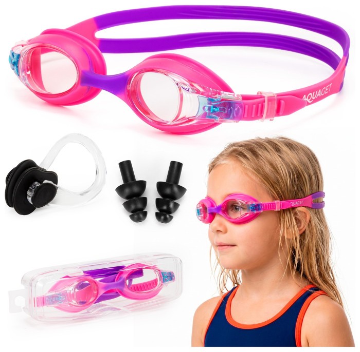 Окуляри для плавання Aquaget дитячі AQ0015 Pink