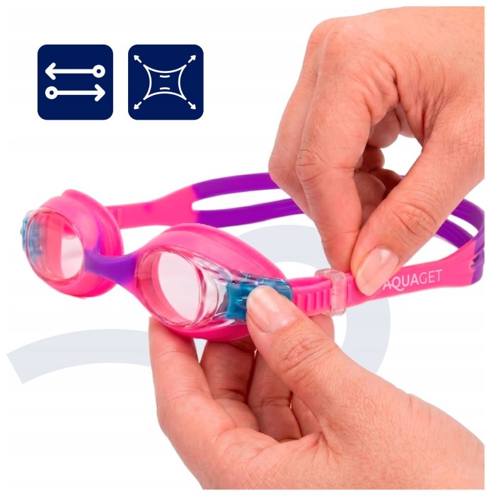 Окуляри для плавання Aquaget дитячі AQ0015 Pink