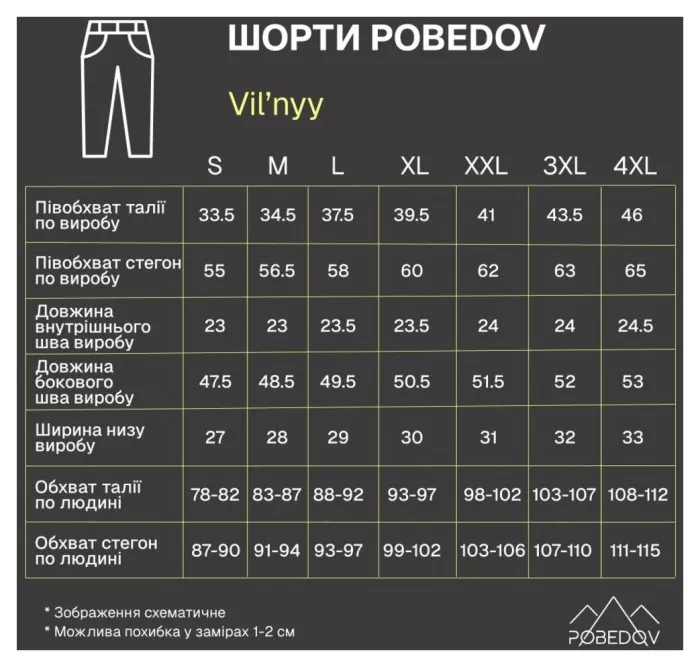 Темно-синие мужские шорты прямого кроя Pobedov Vil'nyy