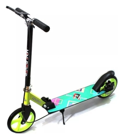 Самокат Bavar Sport c дисковым тормозом салатовый, укр