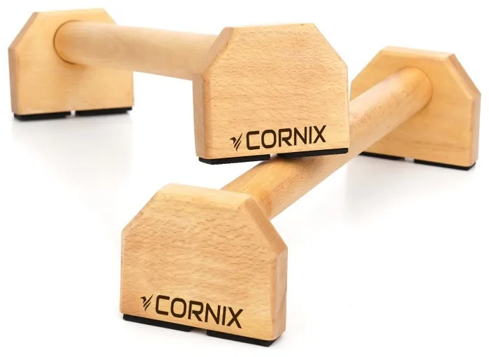 Упори для віджимань (паралетси) Cornix 50 см дерев'яні, подовжені XR-0382