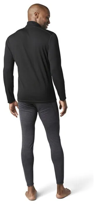 Термофутболка з довгим рукавом чоловіча Smartwool Men's Classic Thermal Merino Base Layer 1/4 Zip Boxed, Black