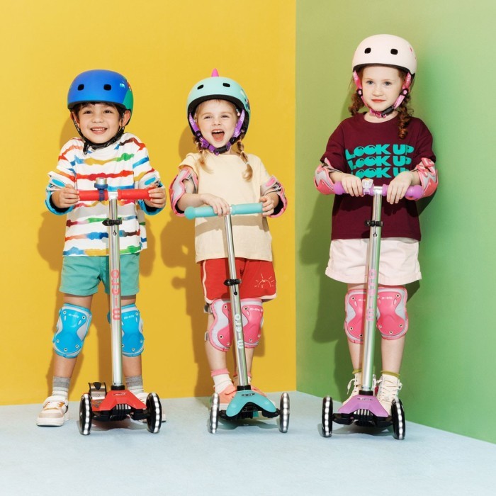 Захисний комплект налокітники та наколінники MICRO - СИНІЙ (лік. 17-21 cm, кол. 25-31 cm, M.), укр, укр