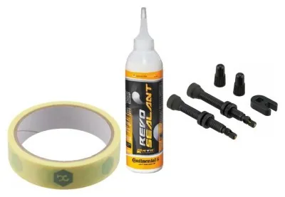 Безкамерний набір Continental 29mm (стрічка, ніпель, клей)