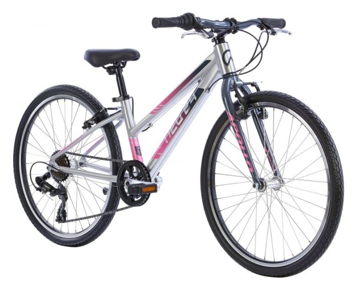 Велосипед 24" Apollo NEO 7s girls Brushed Alloy / Charcoal / Pink Fade