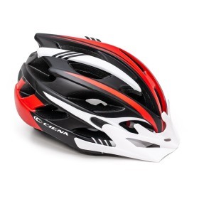 Шлем велосипедный с белым козырьком CIGNA WT-016