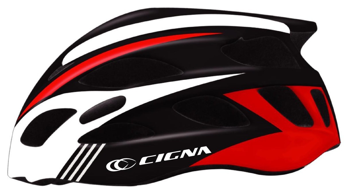 Шолом велосипедний з білим козирком CIGNA WT-016