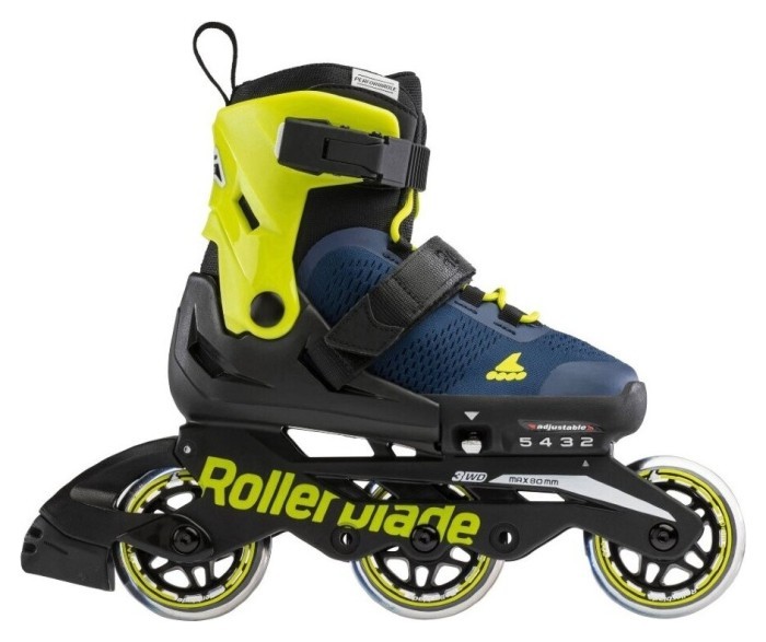 Ролики дитячі Rollerblade Microblade Free 3WD Blue Royal Lime