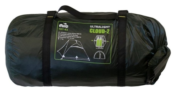 Намет Tramp Cloud 2 Si темно-зелений, укр, укр