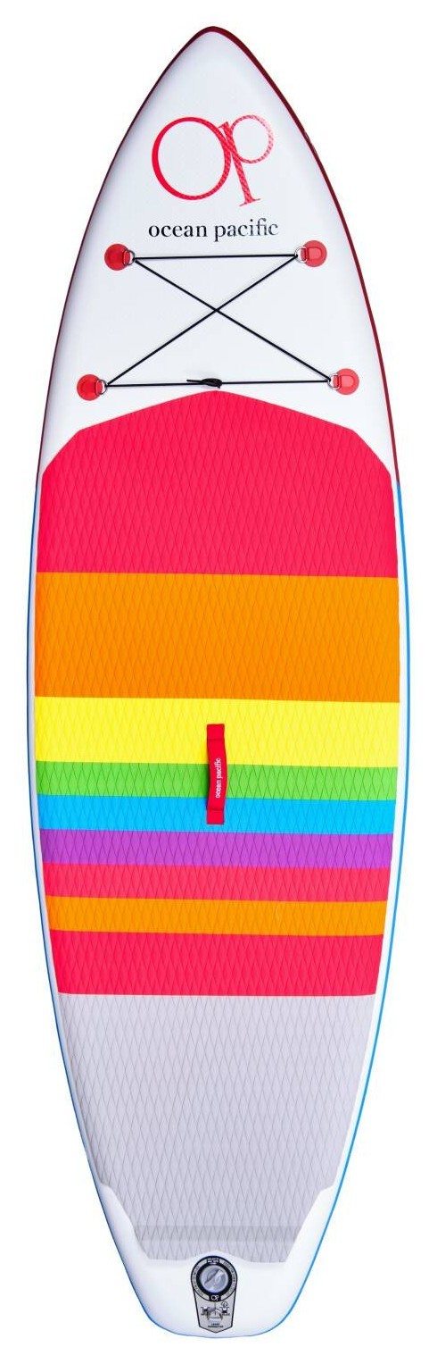Надувная SUP доска Ocean Pacific Sunset All Round 96 - White/Red/Blue - White/Red/Blue