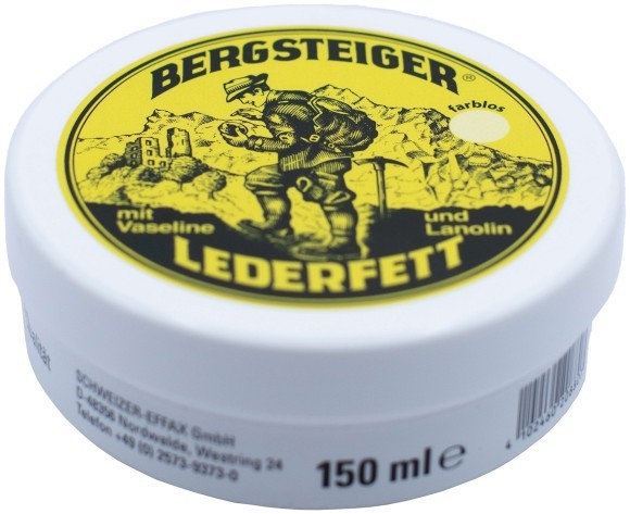 Водовідштовхуюче просочення для взуття HeySport Bergsteiger-Leather-Grease colourless 150 ml, укр