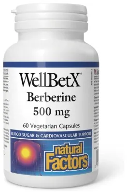 WellBetX Berberine 500mg - 60 vcaps