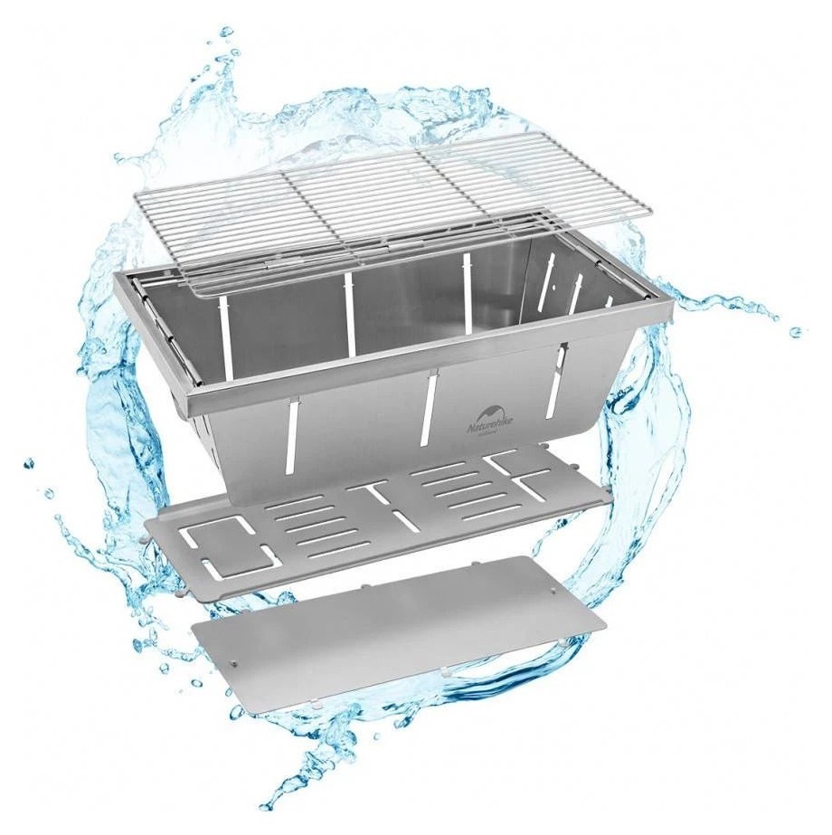 Гриль портативний Naturehike Picnic BBQ Grill NH20CJ006, р-р L, сталь