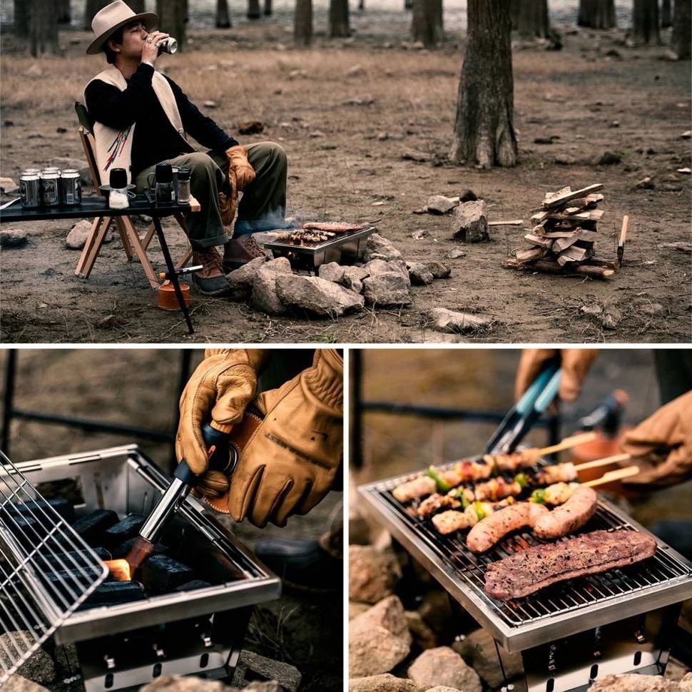 Гриль портативний Naturehike Picnic BBQ Grill NH20CJ006, р-р L, сталь, укр, укр