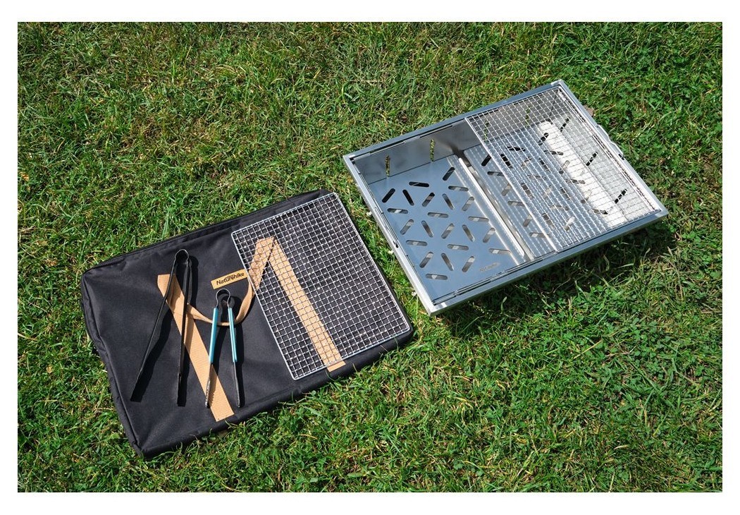 Гриль портативний Naturehike Picnic BBQ Grill NH20CJ006, р-р L, сталь, укр, укр
