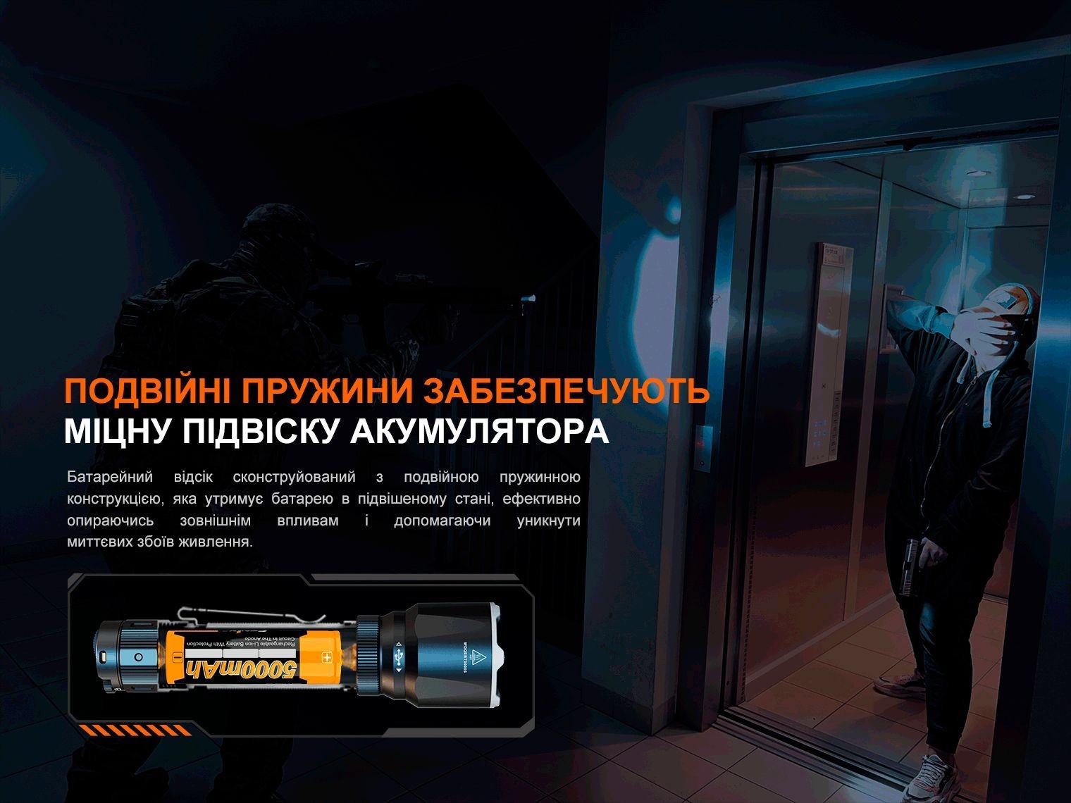 Ліхтар ручний Fenix TK22R, укр, укр