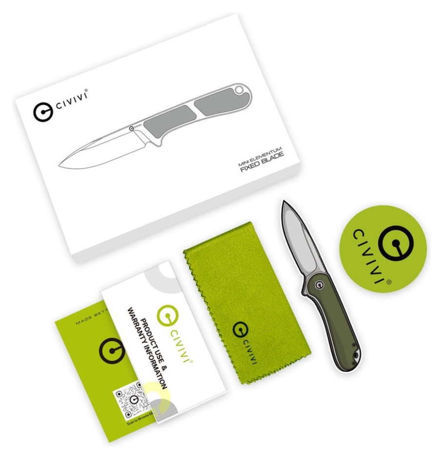 Ніж Civivi Mini Elementum Fixed Blade C23010-4, укр, укр