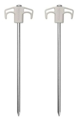 Кілки металеві Naturehike NH21YW133, 25 см, білі 2 шт.