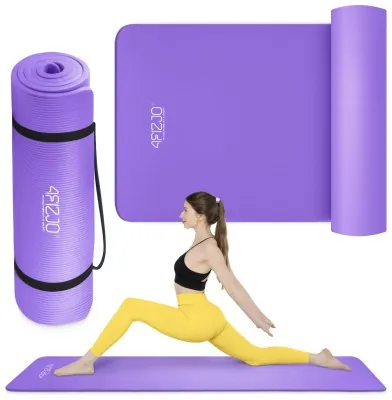 Килимок (мат) спортивний 4FIZJO NBR 180 x 60 x 1 см для йоги та фітнесу Violet (P-5907222931530)