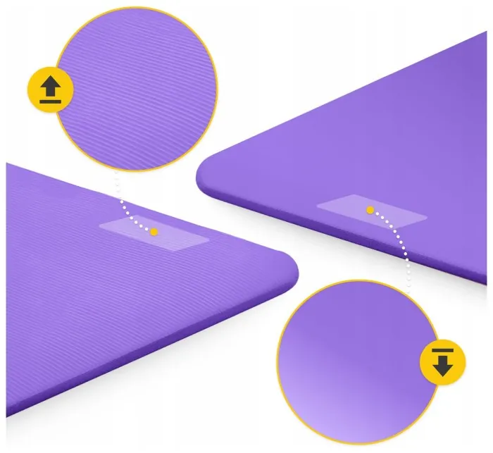 Килимок (мат) спортивний 4FIZJO NBR 180 x 60 x 1 см для йоги та фітнесу Violet (P-5907222931530)