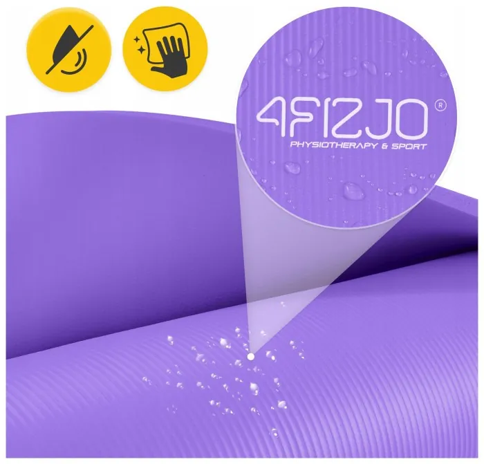Килимок (мат) спортивний 4FIZJO NBR 180 x 60 x 1 см для йоги та фітнесу Violet (P-5907222931530)