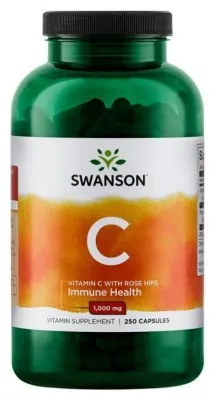 Vitamin C with Rose Hips 1000 mg - 250 caps