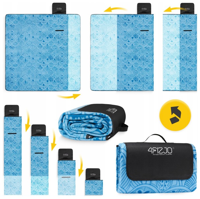 Коврик для пикника и кемпинга 4FIZJO 200 x 200 см складной (P-5905973400947)