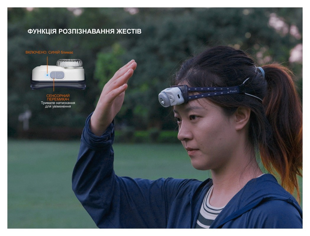 Ліхтар налобний Fenix HL17R, чорний, укр, укр