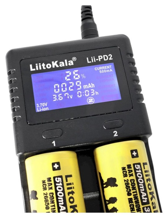 Зарядний пристрій Liitokala Lii-PD2+car EU charger