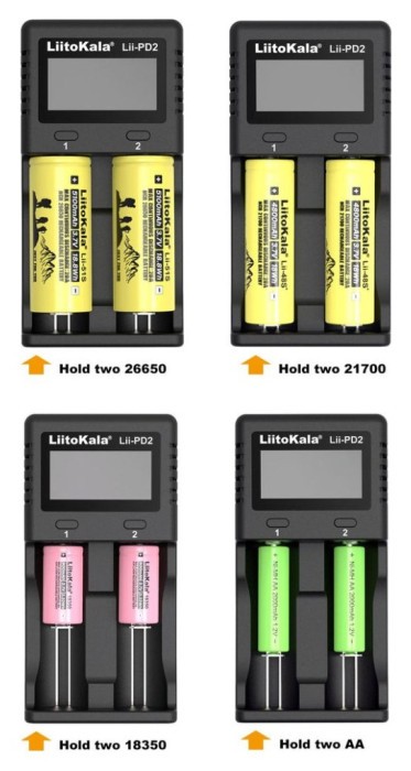 Зарядний пристрій Liitokala Lii-PD2+car EU charger