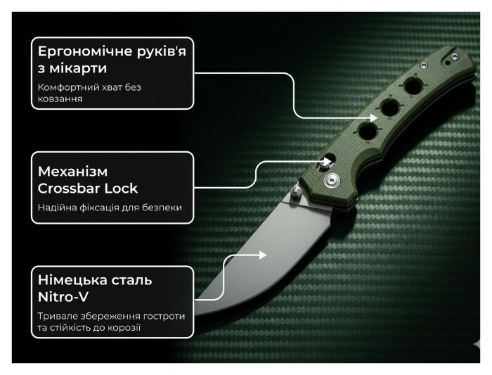 Ніж Civivi Noctis C24020С-3, укр, укр