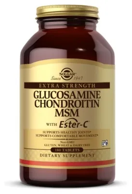 Extra Strength Glucosamine Chondroitin MSM with Ester-C® - 180 tabs