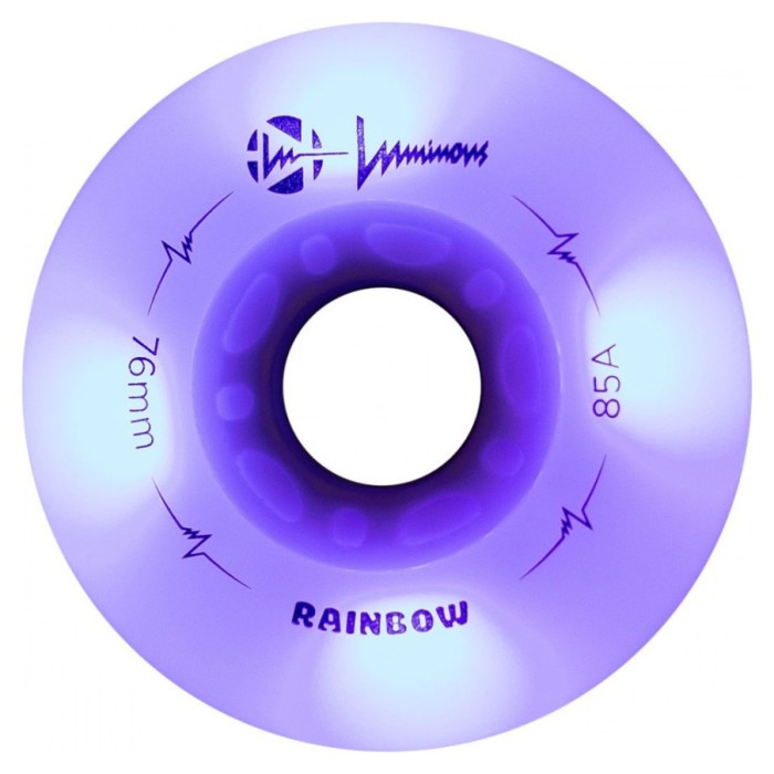 Колеса що світяться різними кольорами FR Skates Luminous Rainbow 4-pack (72mm, 76mm, 80mm)