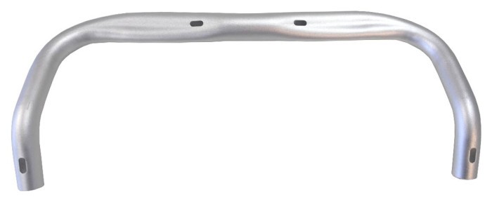 Руль ZOOM DR-AL-149BTFOV fixed-gear 420x31.8мм алюминий. silver