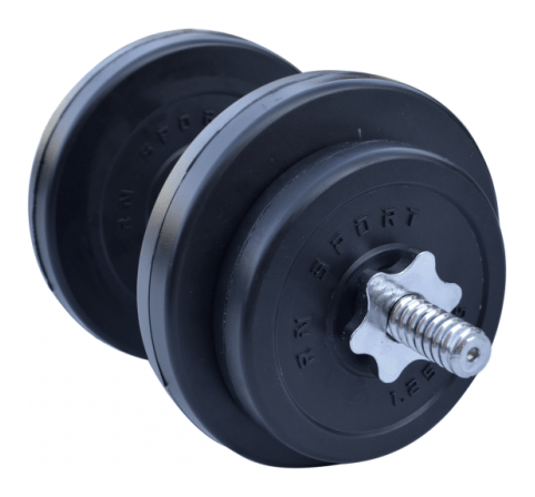 Композитна гантель RN-Sport 8,5 кг із хром грифом.