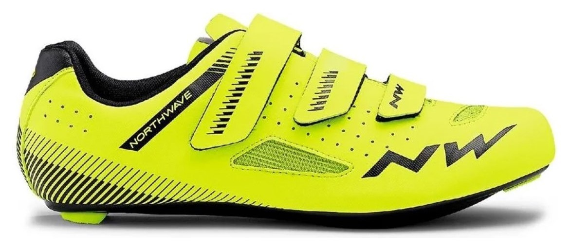 Туфли велосипедные Northwave CORE M 41.5 (9.0US) Yellow fluo/black (80191016)