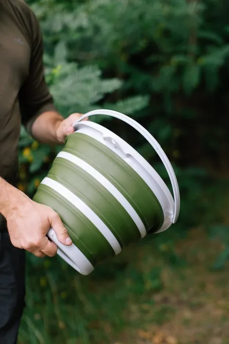 Ведро Tribe Water Bucket 10 л силиконовое T-FJ-0048, olive