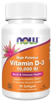 VIT D-3 10,000 IU - 30 sgels