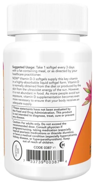 VIT D-3 10,000 IU - 30 sgels