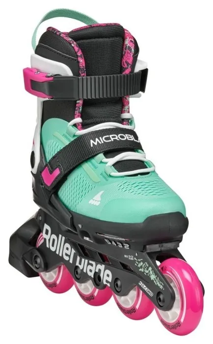 Ролики Rollerblade Microblade XT black-sea green (поганий тест)