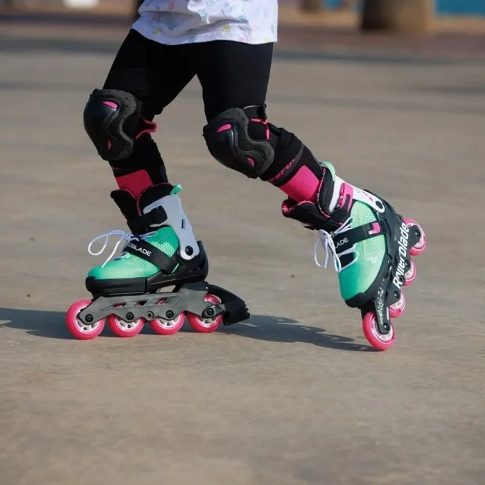 Ролики Rollerblade Microblade XT black-sea green (поганий тест)