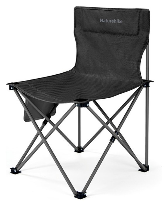 Крісло складане Naturehike Shan Lan T01 CNK2550JJ025, сталь, чорний